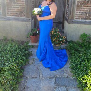 2024 Sherri Hill Royal Blue Prom Dress